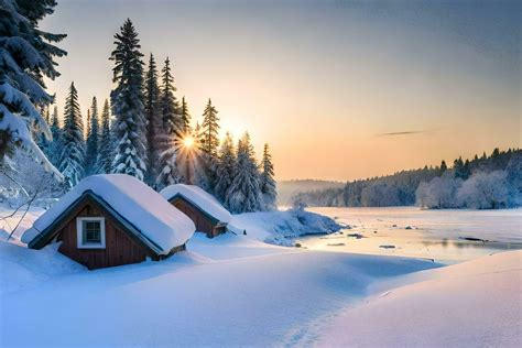 winter in finland - winter in finland. AI-Generated 34288844 Stock ...