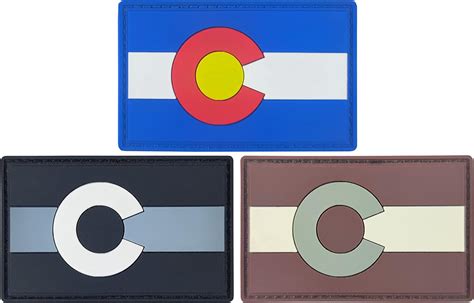 Amazon.com: Newperlite 3 Pack Colorado Flag Patch Tactical PVC Rubber Patches with Hook Fastener ...