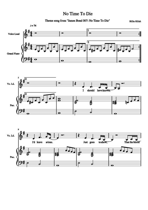 James Bond Theme Song Sheet Music / Every James Bond Theme Song Ranked ...