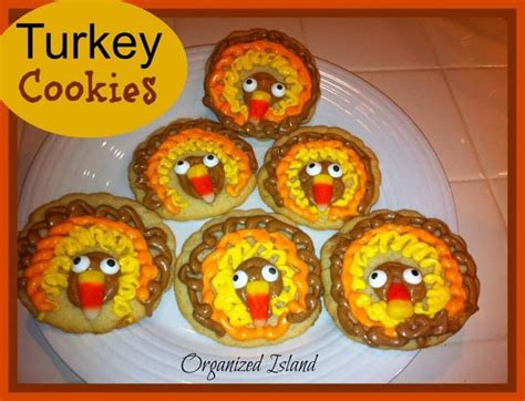 Thanksgiving Turkey Cookies - Organized Island