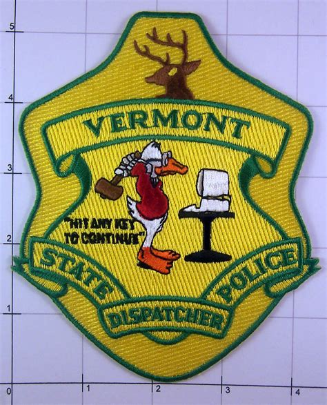 Vermont State Dispatcher Police Hit Any Key To Continue Law Enforcement ...