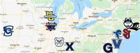 Big East Conference Map : CollegeBasketball