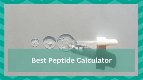 4 Best Peptide Calculator - JSCalc Blog