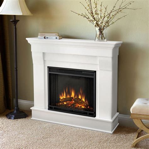 Real Flame Chateau 41 in. Electric Fireplace in White-5910E-W - The Home Depot