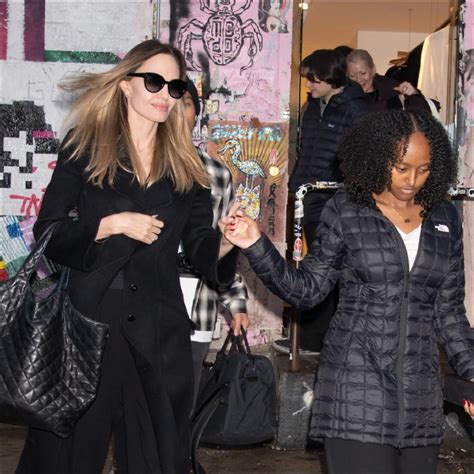 Angelina Jolie and Zahara Jolie-Pitt Stun in an All-Black Ensemble