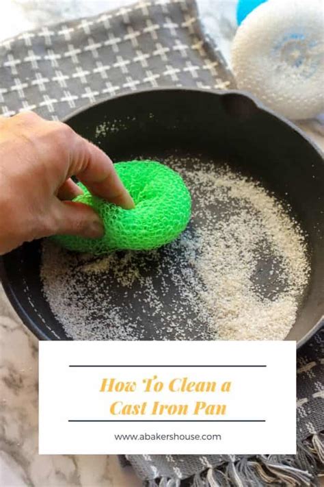 How to Clean a Cast Iron Pan -- SO EASY!