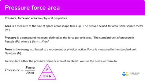 Pressure Force Area - GCSE Maths - Steps& Examples