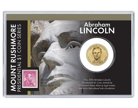 Mt. Rushmore Series: Abraham Lincoln Dollar Coin and Stamp Set - Coins ...