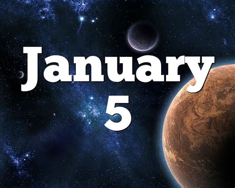 January 5 Birthday horoscope - zodiac sign for January 5th