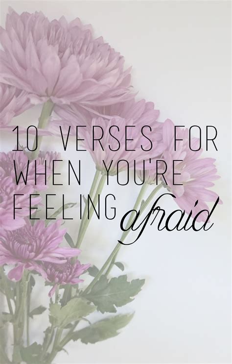 Bible Verses For When You're Feeling Afraid | Lavender Elizabeth