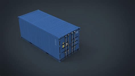 Container Blue - 3D Model by sanchiesp