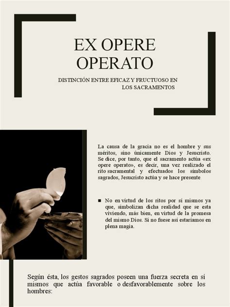 Ex Opere Operato | PDF | Sacramentos | Cristo (título)