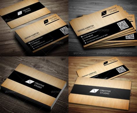 21+ Wooden Business Card Templates - Word, Publisher, PSD