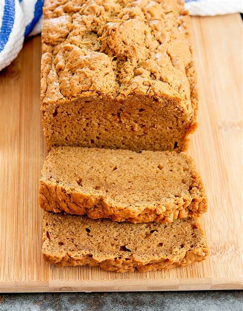 Flourless Peanut Butter Sandwich Bread - Kirbie's Cravings