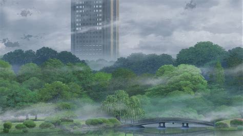 anime, mist, river, The Garden of Words, animation, jungle, haze, weather, screenshot ...