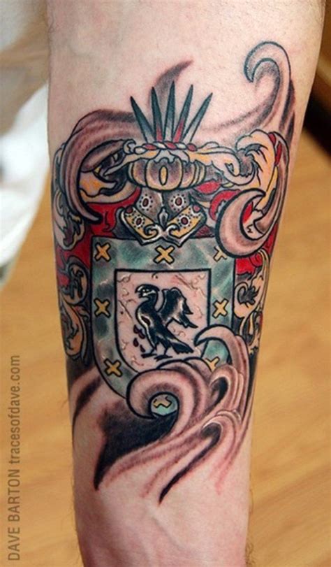 30+ Coat of Arms Tattoos | Family crest tattoo, Crest tattoo, Arm tattoo