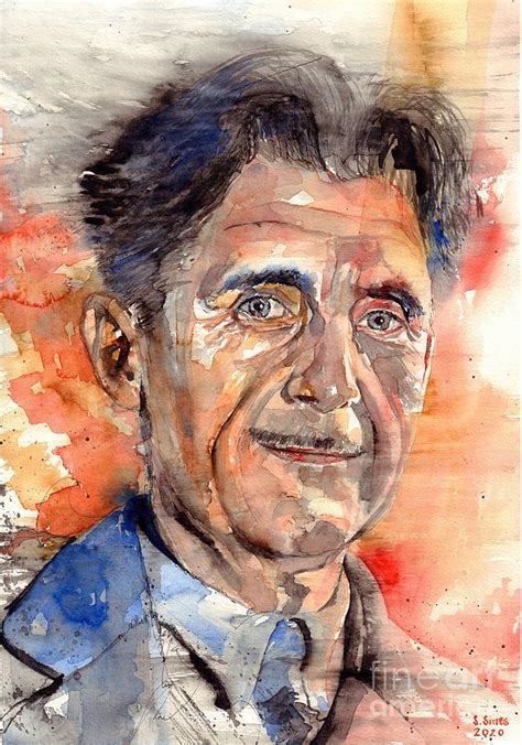 George Orwell Portrait Painting by Suzann Sines - Fine Art America