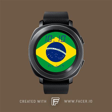 O Ant - Brazil flag - watch face for Apple Watch, Samsung Gear S3, Huawei Watch, and more - Facer