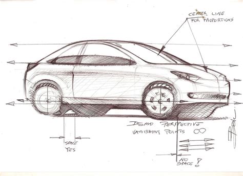 Car Sketch Tutorial at PaintingValley.com | Explore collection of Car ...