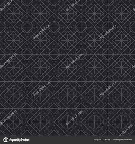 Black line geometry seamless pattern. Vector background. Elegant luxury ...