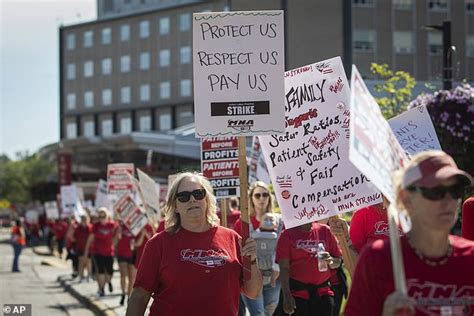 Largest private-sector nurses strike in U.S. history begins as 15,000 healthcare workers walk ...