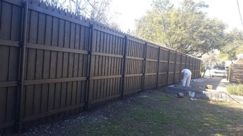 Fence Painting Dark Brown