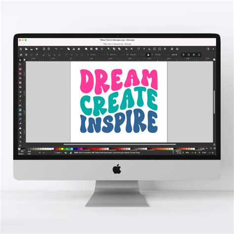 How to Create a Wavy Text Effect in Inkscape - Kara Creates