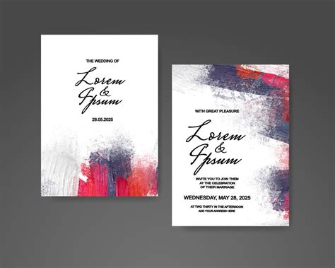 Wedding invitation with abstract watercolor background 22494168 Vector Art at Vecteezy