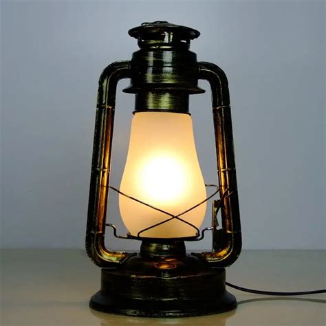 Fashion kerosene, table lamp nostalgic vintage kerosene lamp chinese style lantern old furniture ...