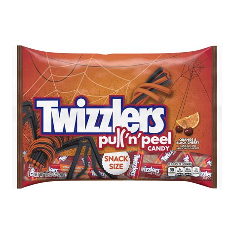 Hershey's Twizzlers Pull 'N' Peel Snack Size Orange & Black Cherry Candy, 10.12 Oz. - Walmart ...