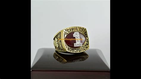 NCAA 1985 Oklahoma Sooners Football National Championship Ring - YouTube