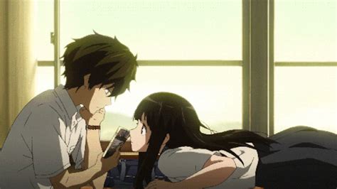 Love Anime Couple Hug Gif