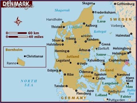 Zealand Denmark Map - ToursMaps.com