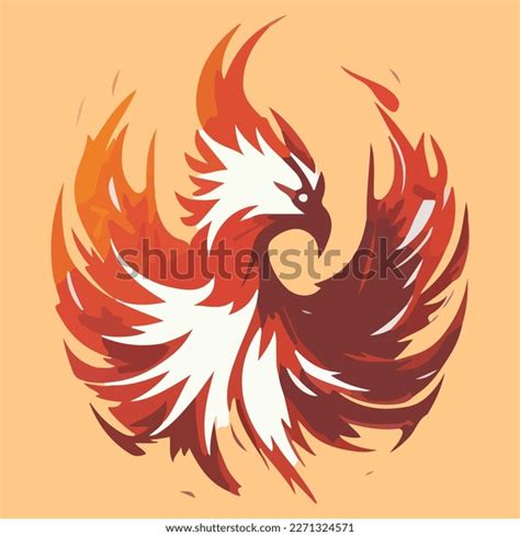 Phoenix Fire Logo Vector Illustration Phoenix Stock Vector (Royalty ...