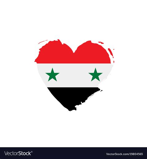 Syria flag Royalty Free Vector Image - VectorStock