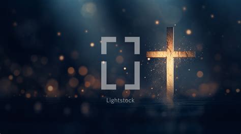 Cross with light and bokeh in the background. — Photo — Lightstock