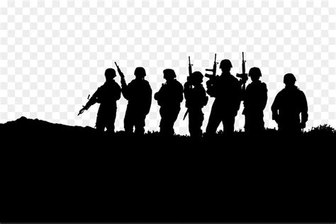 Soldier Silhouette Army Illustration - Black Army png download - 5779*2245 - Free Transparent ...