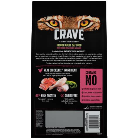 Crave Grain Free with Protein From Chicken & Salmon Indoor Adult Dry ...