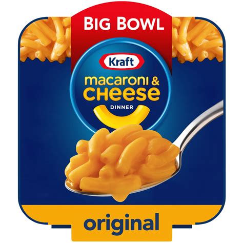 Kraft Easy Mac Big Bowl Original Macaroni and Cheese Dinner, 3.5 oz. Microwavable Bowl - Walmart ...