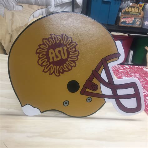 Arizona State sunburst logo 22” x 22” | Football helmets, Sunburst ...