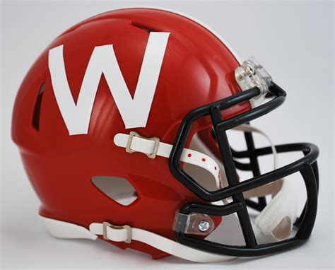 Wisconsin Badgers 2012 NCAA Mini Speed Football Helmet "Red"