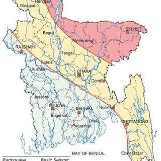 Earthquake Zone in Bangladesh (Banglapedia, 2011) | Download Scientific Diagram