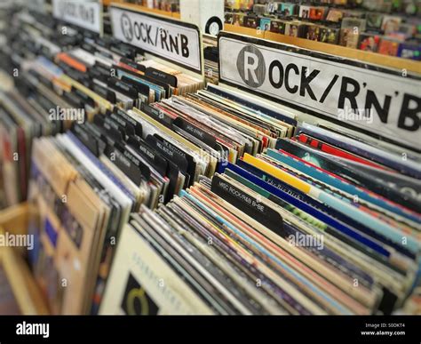 Old vinyl records in the music store Stock Photo: 310087572 - Alamy