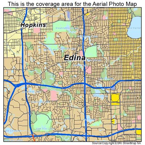 Aerial Photography Map of Edina, MN Minnesota