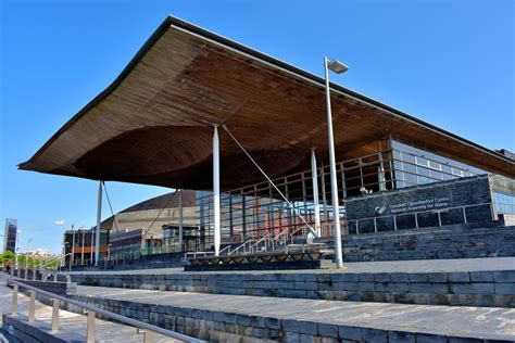 The Senedd National Assembly Building in Cardiff, Wales - Encircle Photos