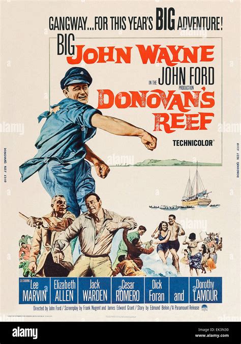 Donovan's Reef - John Wayne - Movie Poster Stock Photo - Alamy