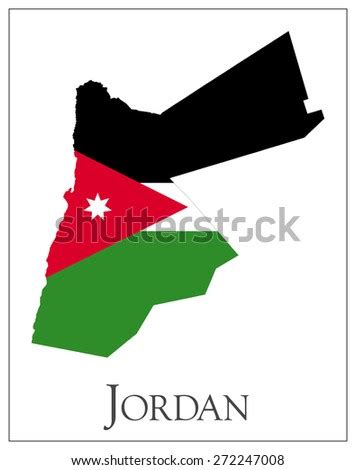 FLAG-MAP-OF-JORDAN Stock Vector Images - Avopix.com