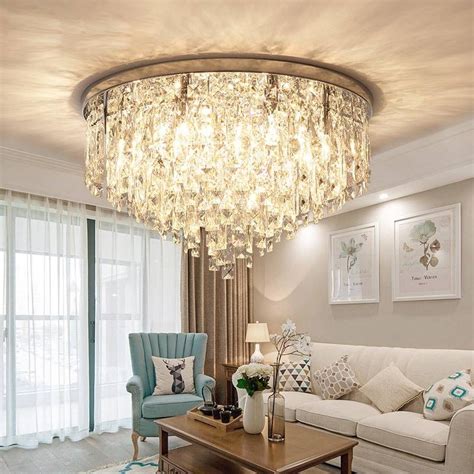 Luxury Round LED crystal ceiling lamp Lamps For Living Room home light ...