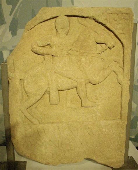 Tombstone of horse archer Flavius Proclus of the Singulares Augusti ...