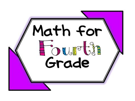 Math for Fourth Grade | Math, Math clipart, Homeschool math